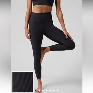 Athleta Ribbed Elation Tight. Size SMALL